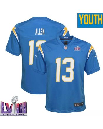 Keenan Allen 13 Los Angeles Chargers Super Bowl LVIII YOUTH Home Game Jersey - Powder Blue