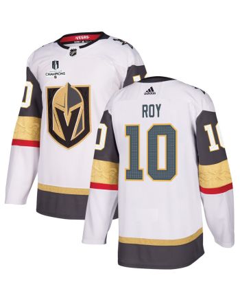 Nicolas Roy 10 Vegas Golden Knights Stanley Cup 2023 Champions Patch Away Breakaway Men Jersey - White