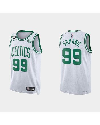 Boston Celtics Luka Samanic 99 2022-23 Association Edition White Men Jersey Swingman