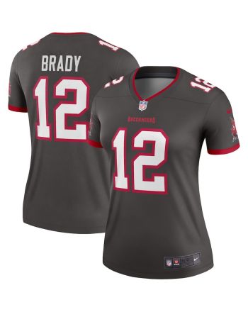 Tom Brady 12 Tampa Bay Buccaneers Women Alternate Legend Jersey - Pewter