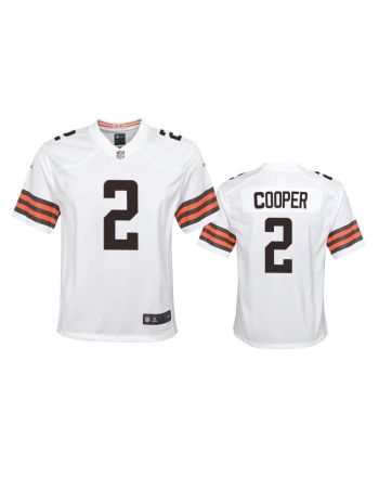 Amari Cooper 2 Cleveland Browns Youth Game Jersey - White Jersey