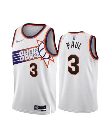 Chris Paul 3 Phoenix Suns 2022-23 White 3 Association Edition Jersey NBA 75th