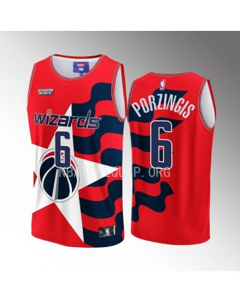 Kristaps Porzingis 6 Washington Wizards NBA & KidSuper Studios Unisex Hometown Jersey