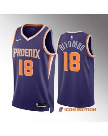 Bismack Biyombo 18 2022-23 Phoenix Suns Purple Icon Edition Men Jersey Swingman