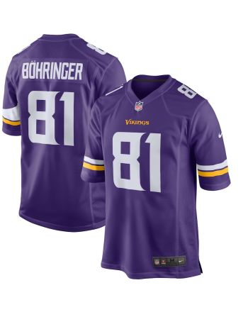 Moritz Bohringer 81 Minnesota Vikings Youth Team Color Game Jersey - Purple