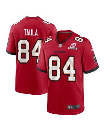 Tanner Taula 84 Tampa Bay Buccaneers 2024 Divisional Patch Game Men Jersey - Red