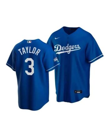 Men's Los Angeles Dodgers Chris Taylor 3 2020 World Series Champions Royal Alternate Jersey