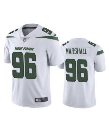 Jonathan Marshall 96 New York Jets White Vapor Limited Jersey