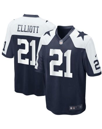 Ezekiel Elliott 21 Dallas Cowboys Alternate Game Jersey - Navy