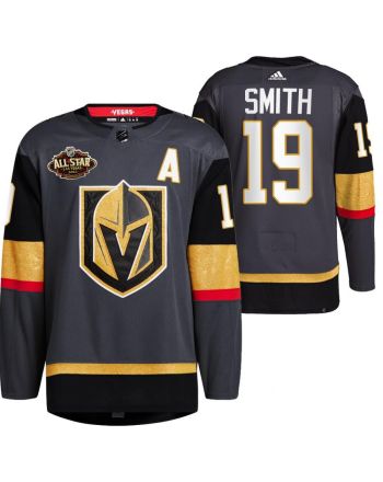 Men Vegas Golden Knights 19 Reilly Smith Alternate Primegreen Black Jersey 2023 All-Star Jersey