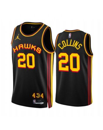 Atlanta Hawks John Collins 20 Black Statement Edition 2022-23 Jersey - Men Jersey