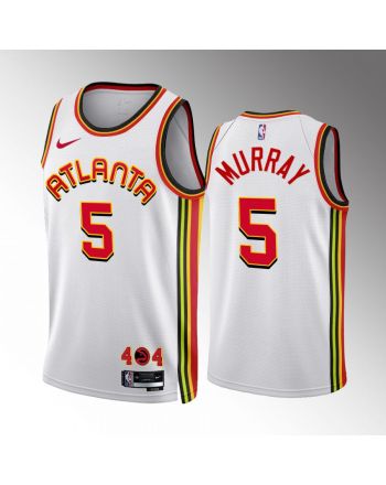 Atlanta Hawks Dejounte Murray 5 2022-23 Association Edition White Jersey