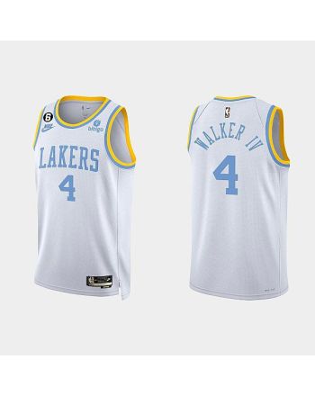 Los Angeles Lakers Lonnie Walker IV 4 2022-23 Classic Edition White Men Jersey