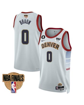 Christian Braun 0 Denver Nuggets Final Champions 2023 Swingman YOUTH Jersey - White