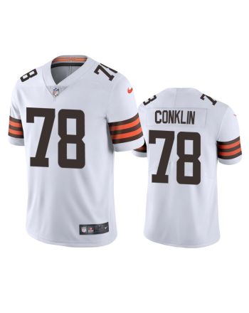 Jack Conklin Cleveland Browns White Vapor Limited Jersey