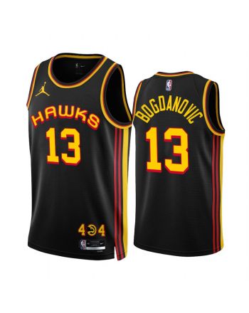 Atlanta Hawks Bogdan Bogdanovic 13 2022-23 Black Statement Edition Jersey