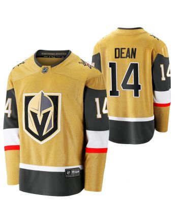 Men Zach Dean 14 2023 Draft Vegas Golden Knights Home Jersey Gold