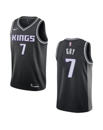 Men's Sacramento Kings 7 Kyle Guy Statement Swingman Jersey - Black