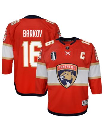 Aleksander Barkov 16 Florida Panthers Youth 2023 Stanley Cup Final Home Jersey - Red