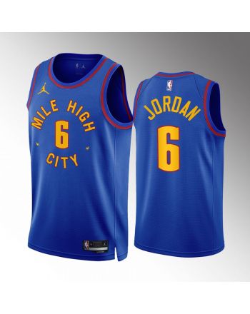 Denver Nuggets DeAndre Jordan 6 2022-23 Statement Edition Blue Jersey Mile High City