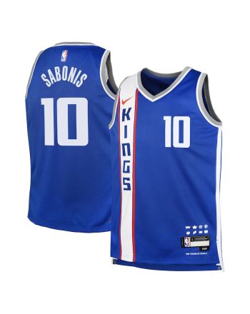 Domantas Sabonis 10 Sacramento Kings 2023/24 City Edition Swingman YOUTH Jersey - Blue