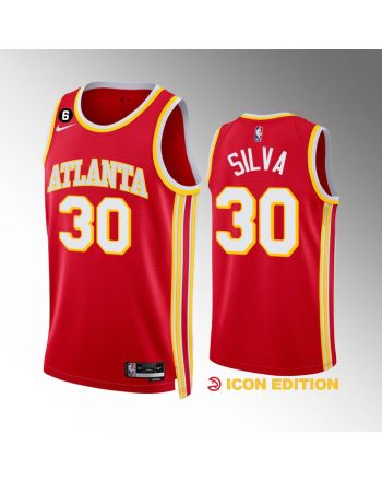 Chris Silva 30 Atlanta Hawks Icon Edition Red Jersey 2022-23 Swingman