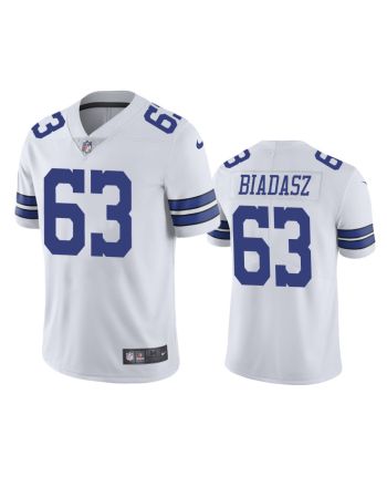 Dallas Cowboys Tyler Biadasz 63 White Vapor Untouchable Limited Jersey