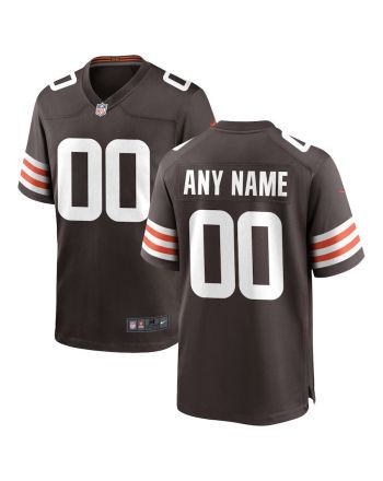 Cleveland Browns Custom Game Men Jersey - Brown