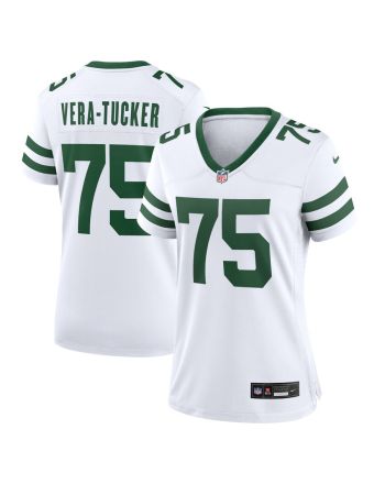 Alijah Vera-Tucker 75 New York Jets Women's Player Game Jersey - White