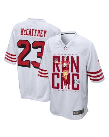 Christian McCaffrey 23 San Francisco 49ers Offensive Ace White Game Jersey - Men