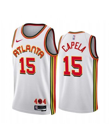 Atlanta Hawks 15 Clint Capela 2022-23 Association Edition White Jersey - Men Jersey