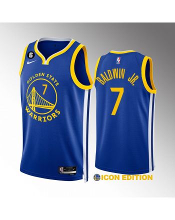 Golden State Warriors Patrick Baldwin Jr. 7 2022-23 Icon Edition Royal Jersey Swingman