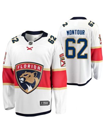 Florida Panthers Brandon Montour 62 2023 Jersey White Away Jersey Jersey