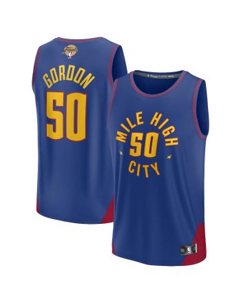 Aaron Gordon 50 Denver Nuggets 2023 Finals Fast Break Jersey - Statement Edition - Blue