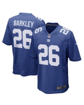 Saquon Barkley 26 New York Giants Game Player Jersey - Royal