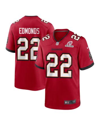 Chase Edmonds 22 Tampa Bay Buccaneers 2024 Divisional Patch Game Men Jersey - Red