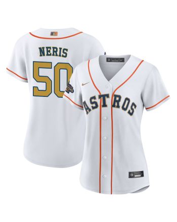 Hector Neris 50 Houston Astros 2023 Women Jersey - White/Gold