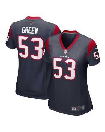 Kendrick Green 53 Houston Texans Women Team Game Jersey - Navy