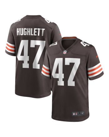 Charley Hughlett 47 Cleveland Browns Men's Game Jersey - Brown