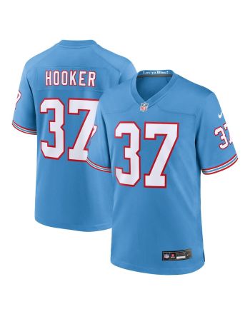 Amani Hooker 37 Tennessee Titans Men Oilers Throwback Game Jersey - Light Blue