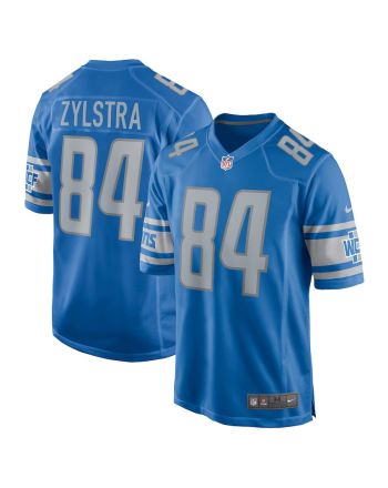 Shane Zylstra 84 Detroit Lions Men's Game Jersey - Blue