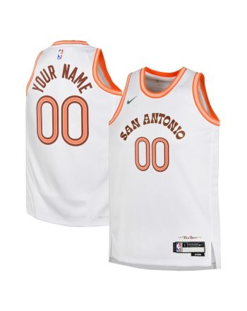 San Antonio Spurs 2023/24 City Edition Swingman Custom YOUTH Jersey - White