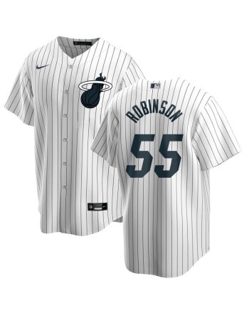 Duncan Robinson 55 Miami Heat x NY Yankees Baseball Men Jersey - White