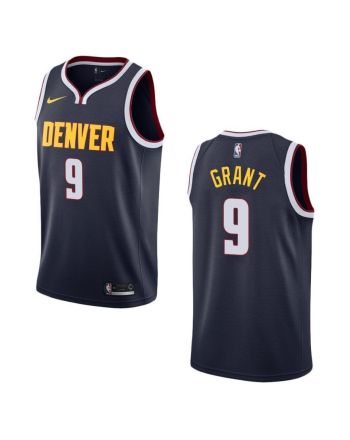 Men's Denver Nuggets 9 Jerami Grant Icon Swingman Jersey - Navy