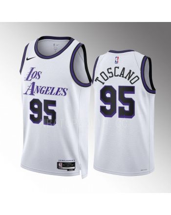 Los Angeles Lakers Juan Toscano-Anderson 95 2022-23 City Edition White Jersey