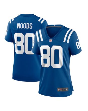 Jelani Woods 80 Indianapolis Colts Women Game Jersey - Royal