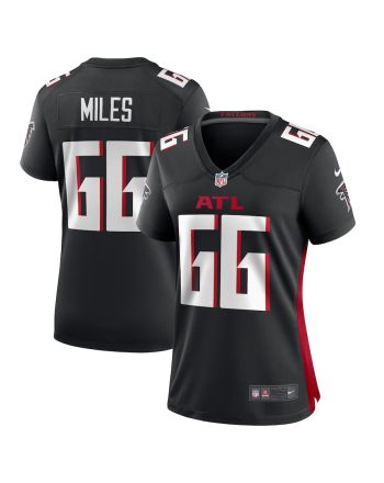 Joshua Miles 66 Atlanta Falcons Women Game Jersey - Black