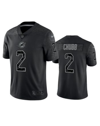 Bradley Chubb 2 Miami Dolphins Black Reflective Limited Jersey - Men