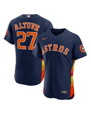 Jose Altuve 27 Houston Astros 60th Anniversary Alternate Player Elite Jersey - Navy