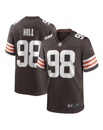 Trysten Hill 98 Cleveland Browns Men Game Jersey - Brown